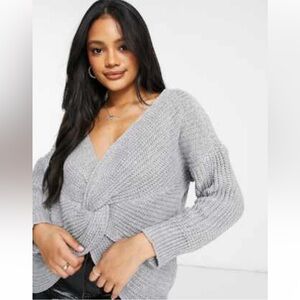 Parisian Gray Knitted Sweater